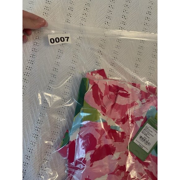 NEW! Lilly Pulitzer Keetan dress NWT sz 6 Strapless Silk Blend Hotty Pink $198 - Picture 8 of 8